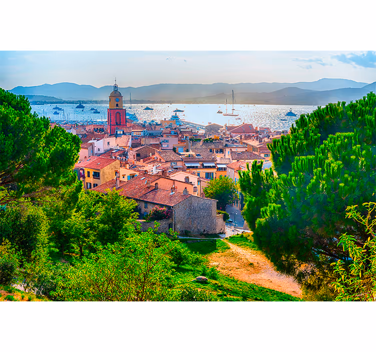 Oturma odası stor perde saint-tropez - TenStickers