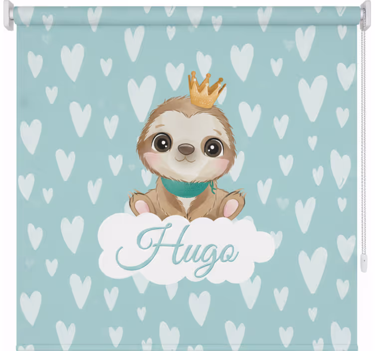 Çocuk odası stor perde isimli sevimli sloth - TenStickers