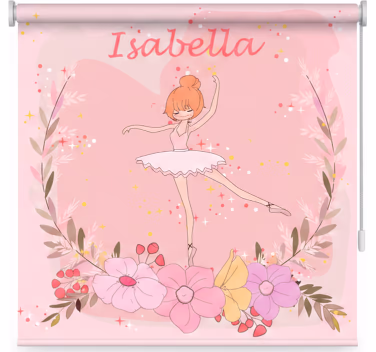 Çocuk odası stor perde isimli yıldızlı balerinler - TenStickers