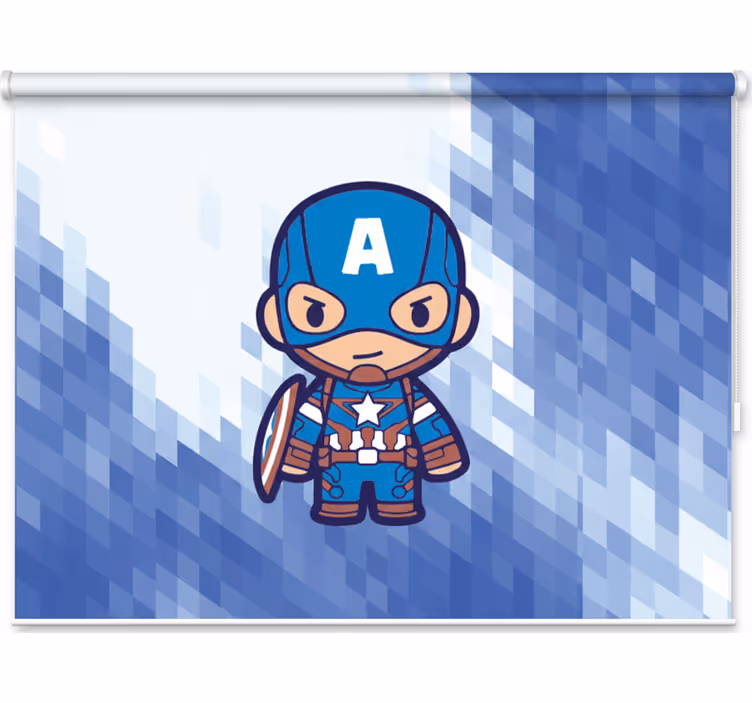 Çocuk odası stor perde süper kahramanlar avengers - TenStickers