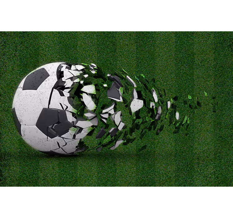 Çocuk odası stor perde genç futbol temalı - TenStickers
