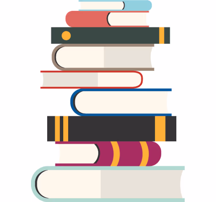 Genç odası stor perde - yapışkanlı kitap desenleri - TenStickers