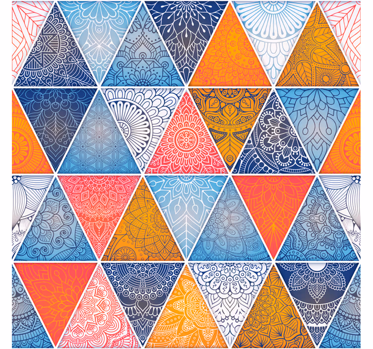Genç odası stor perde mandala deseni - TenStickers