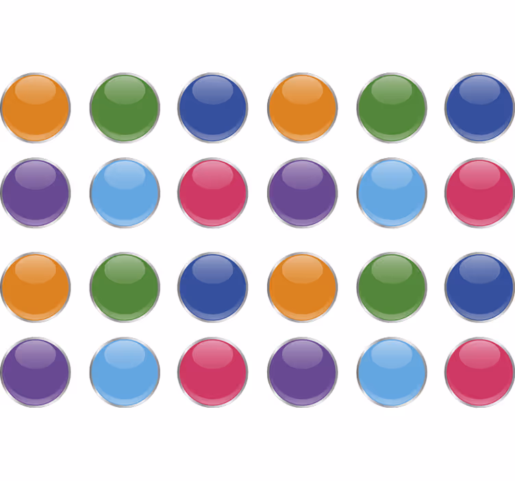 Genç odası stor perde - cpprivalia geometrik 3d noktalar - TenStickers