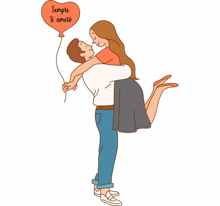 Genç odası stor perde - seni her zaman seveceğim - TenStickers