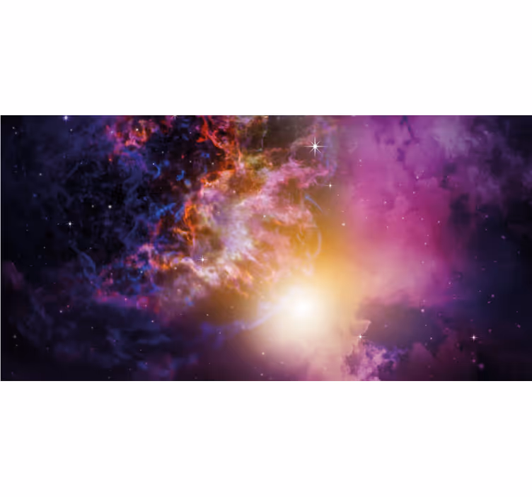 Geek desenli stor perde nebulosa - TenStickers