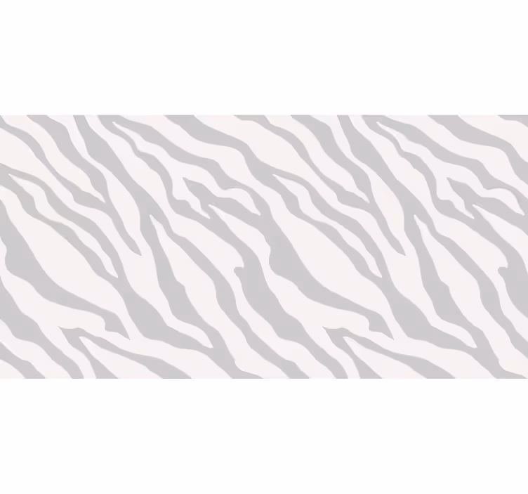 Gri stor perde açık gri zebra desenli - TenStickers