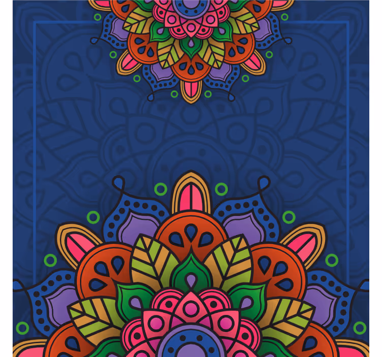Ofis stor perde mandala desenli - TenStickers