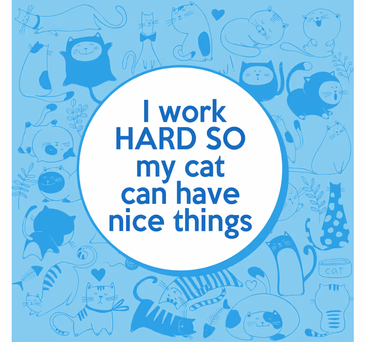 Ofis stor perde - motivasyonel evcil hayvan sözleri - TenStickers