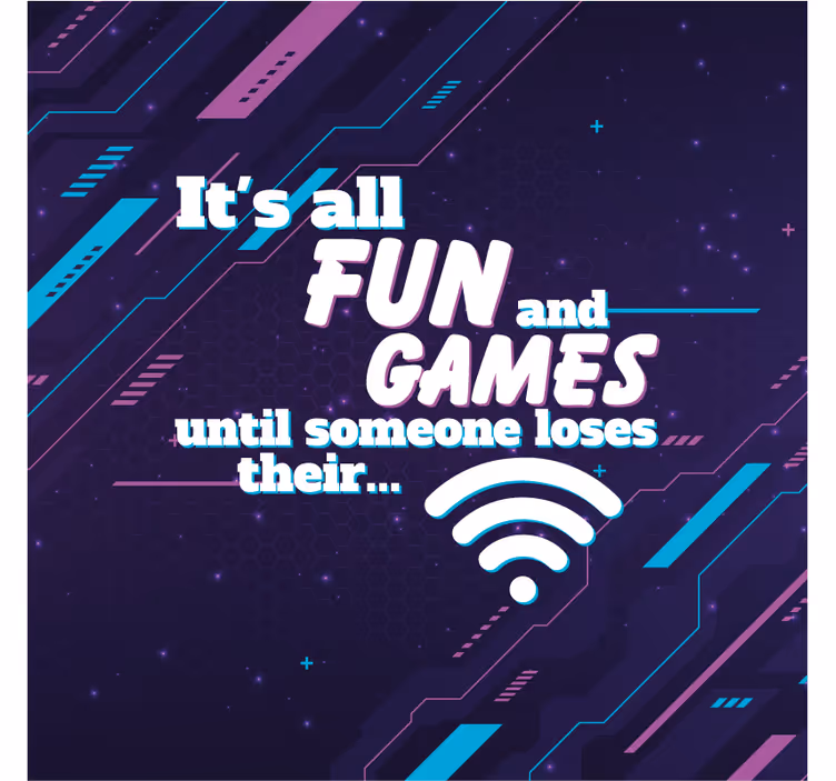 Ofis stor perde - eğlenceli wifi perde - TenStickers
