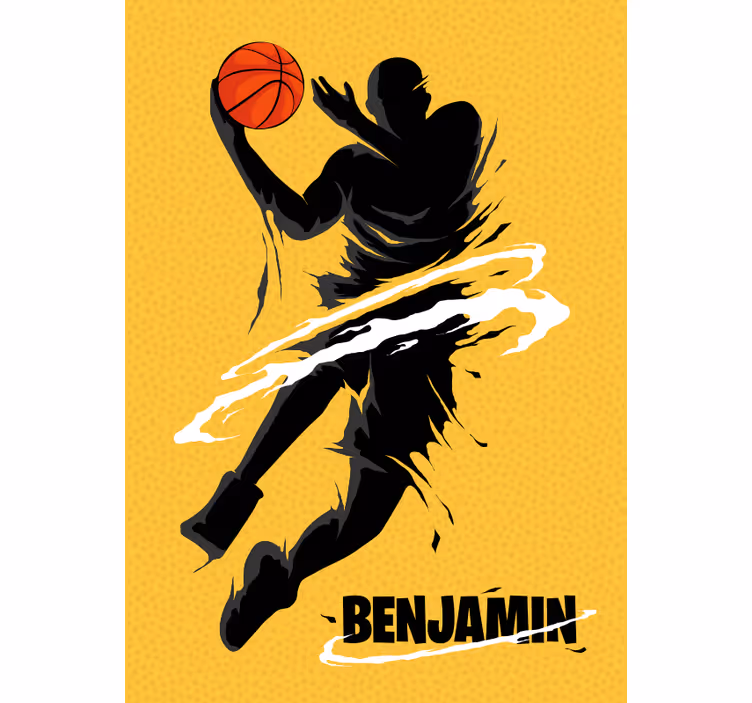 Genç odası stor perde basketbol temalı - TenStickers