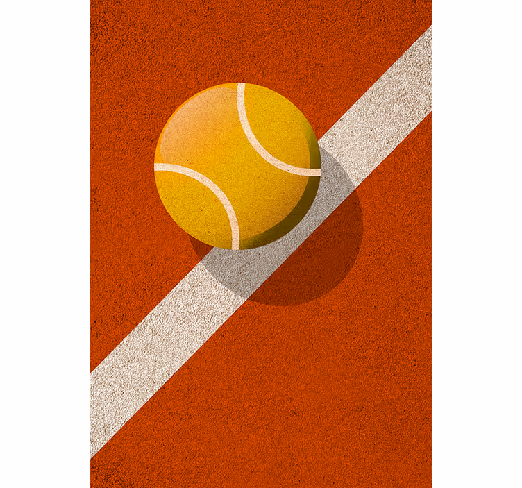 Genç odası stor perde tenis - TenStickers