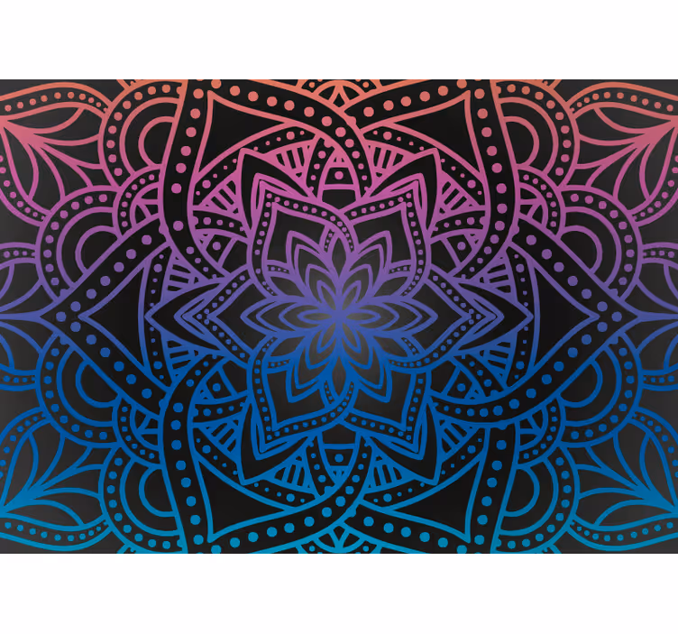 Zen stor perde mandala ayrıntısı - TenStickers