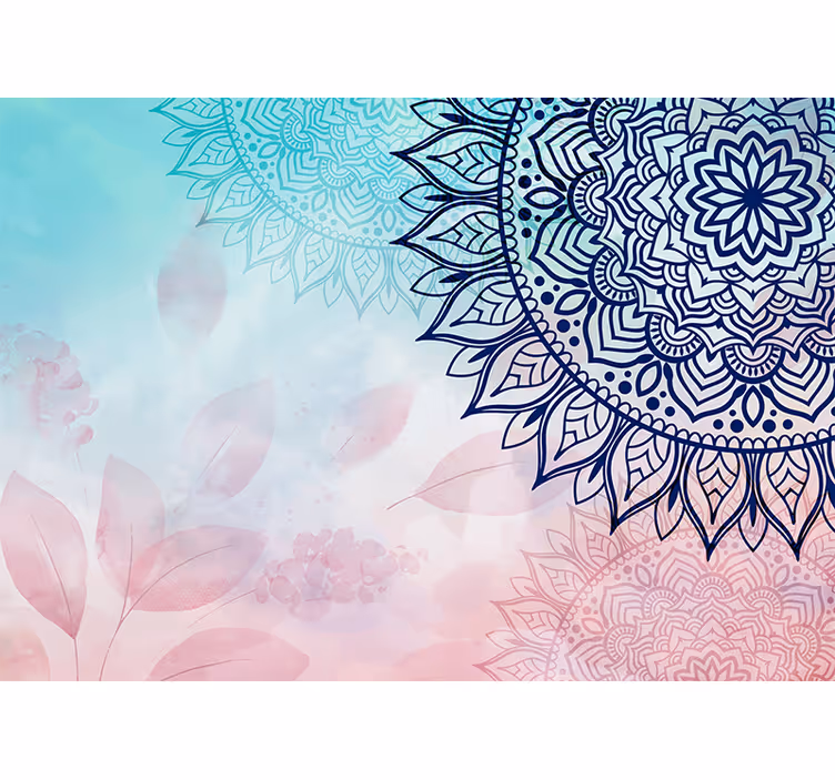 Zen stor perde bohem mandala - TenStickers