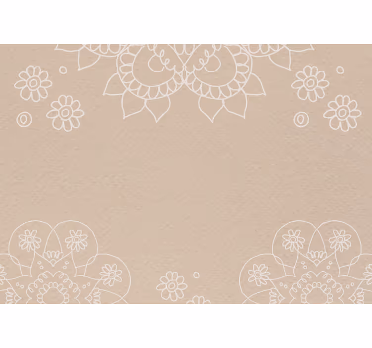 Zen stor perde - hindistan mandala deseni - TenStickers