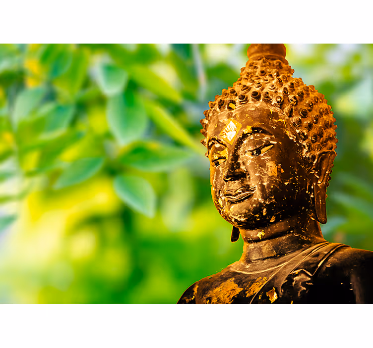 Zen stor perde - doğu duvar kağıdı duası - TenStickers
