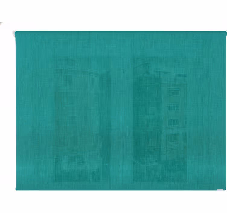 Yeşil stor perde - bina boyama - TenStickers