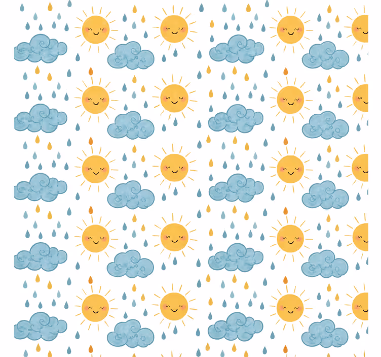 Banyo stor perde 300 cm genişlikte neşeli desen - TenStickers