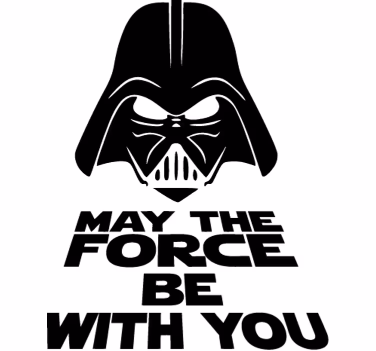 Dizi ve film stor perde darth vader güç seninle olsun - TenStickers