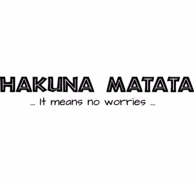 Dizi ve film stor perde çocuk odası hakuna matata - TenStickers