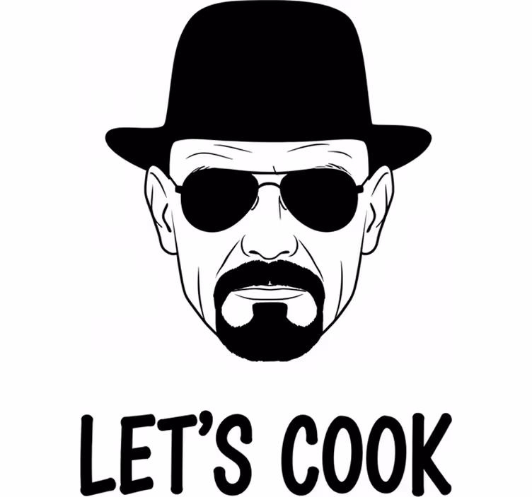 Dizi ve film stor perde heisenberg mutfağımızı yapalım - TenStickers