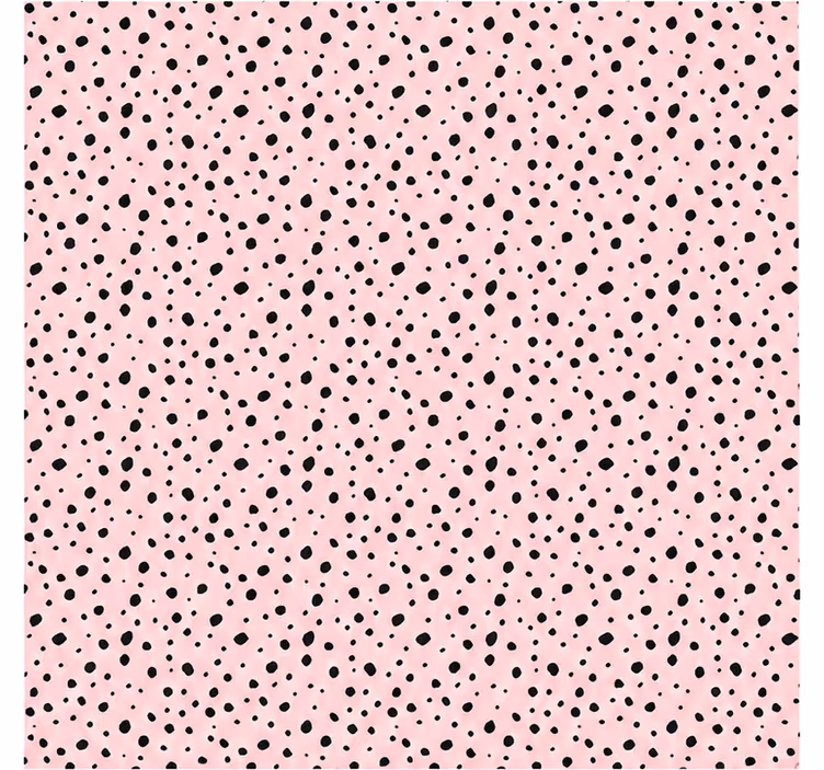 Pembe stor perde dalmaçya noktaları açık pembe - TenStickers