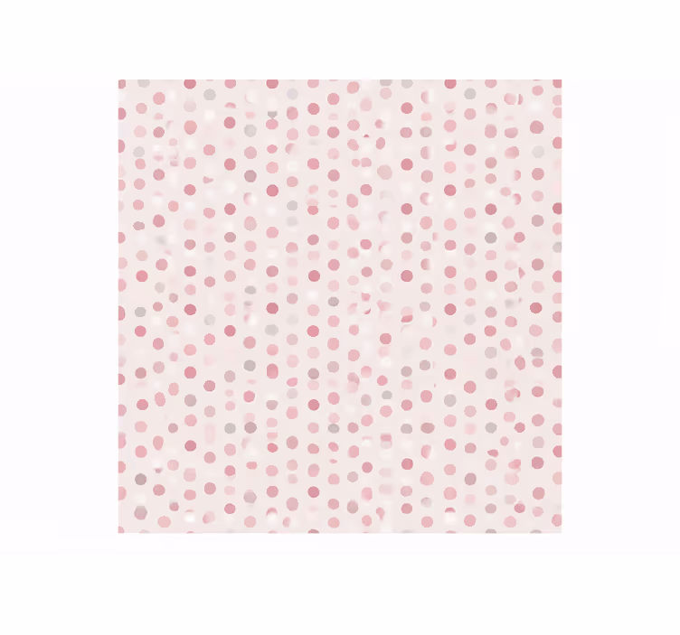 Pembe stor perde küçük puantiye deseni - TenStickers