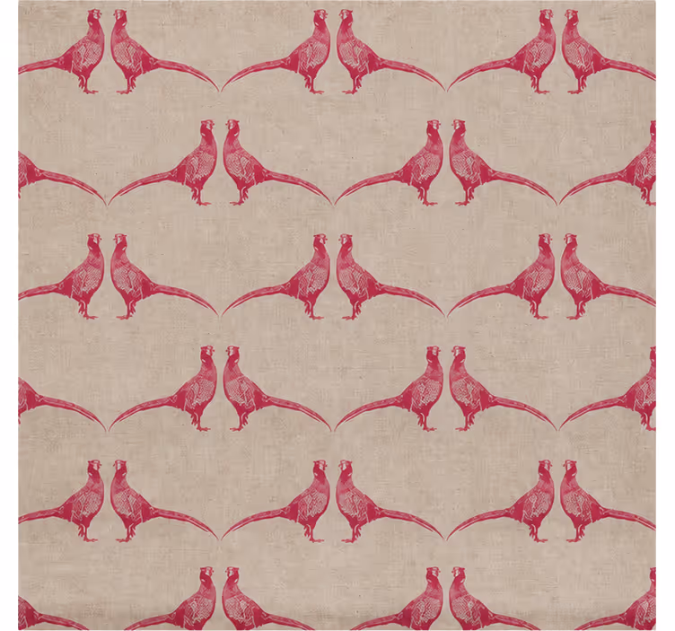 Pembe stor perde - barneby gates keklik deseni - TenStickers