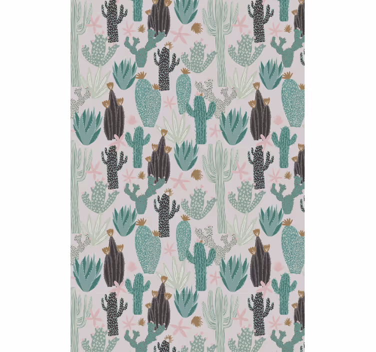 Saguaro huzur sahnesi kaktüs stor perde - TenStickers