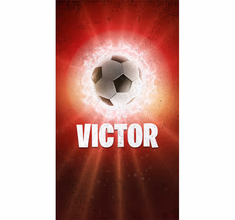 Futbol Stor perde adı ile ateş topu - TenStickers