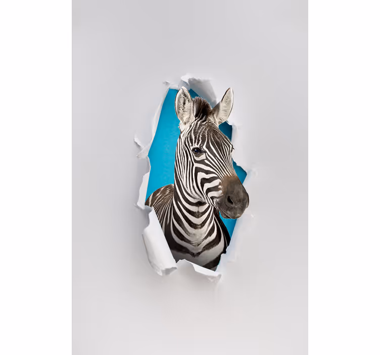 Zebra çeşitli hayvan Stor perde - TenStickers
