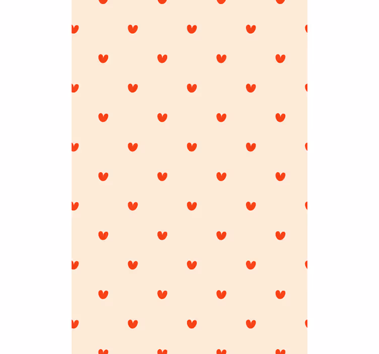 Küçük kalpler romantik Stor perde - TenStickers