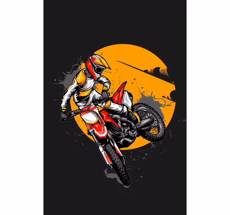 Motosiklet eğlence sporları Stor perde - TenStickers