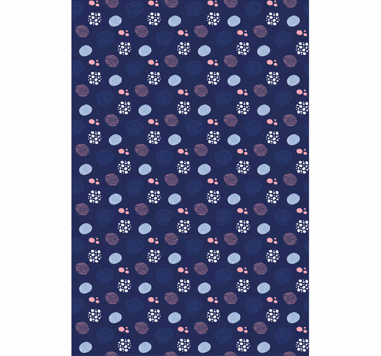 Soyut daire desenleri doku ve desen stor perde - TenStickers