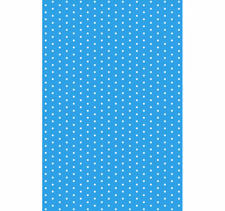 Puantiyeli tema mavi stor perde - TenStickers