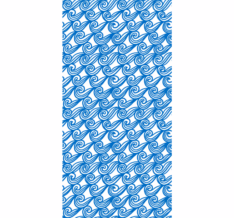 Akan dalga deseni doku ve desen stor perde - TenStickers