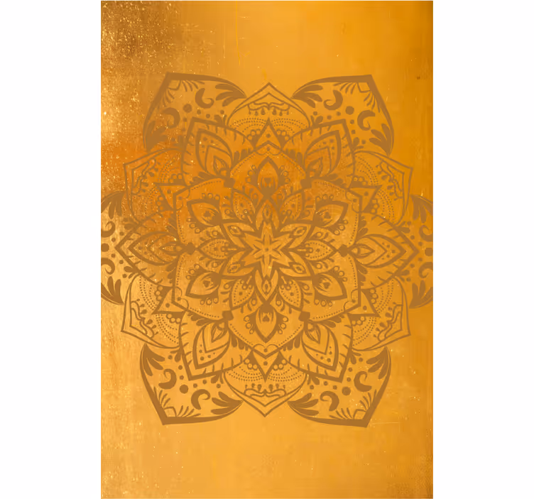 Manevi altın mandala zen stor perde - TenStickers