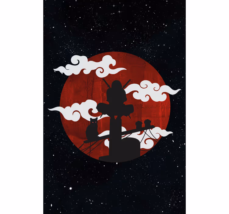 Japon çizgi film ninja orijinal stor perde - TenStickers