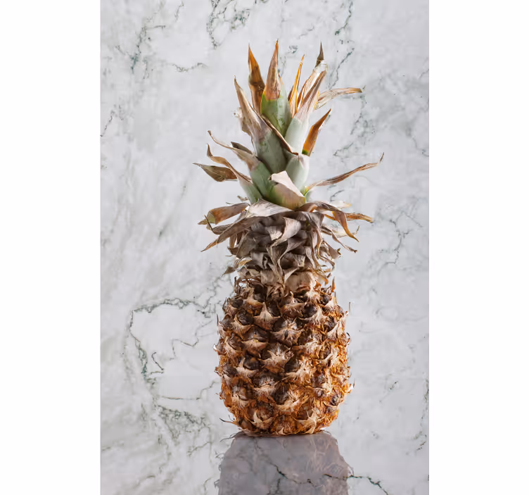 Gri mermer ananas meyve ve sebze Stor perde - TenStickers