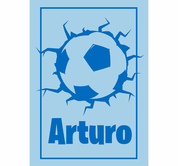 özelleştirilmiş futbol tasarımı spor stor perde - TenStickers