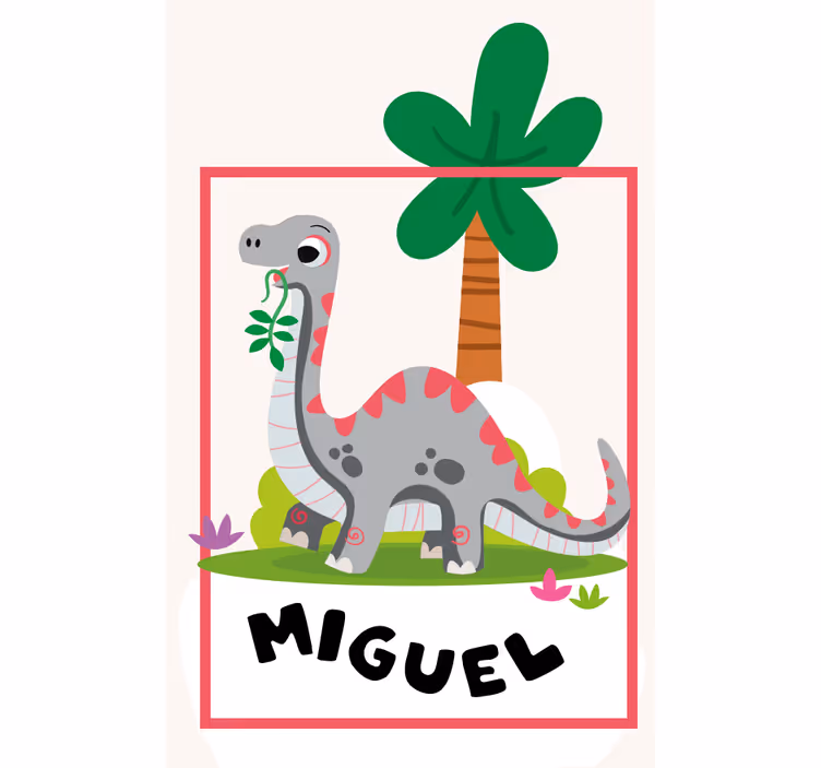 Langer hals isimli dinozor stor perde - TenStickers