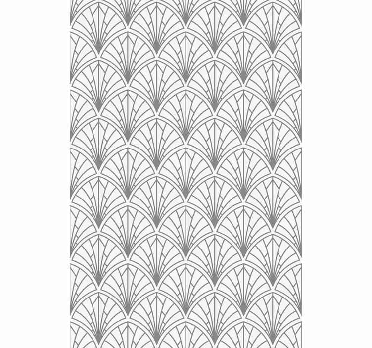 Art deco gri desen zarif stor perde - TenStickers