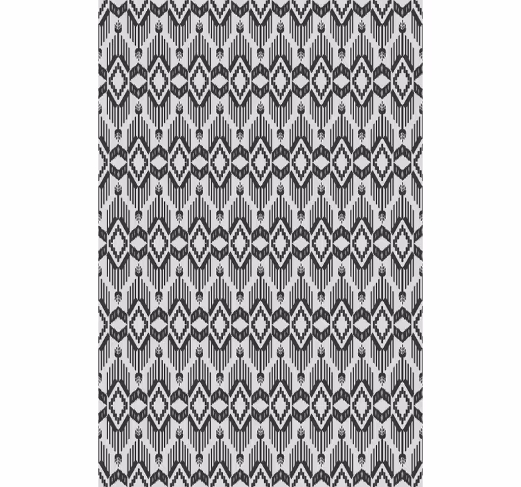 Gri geometrik elemanlar modern stor perde - TenStickers