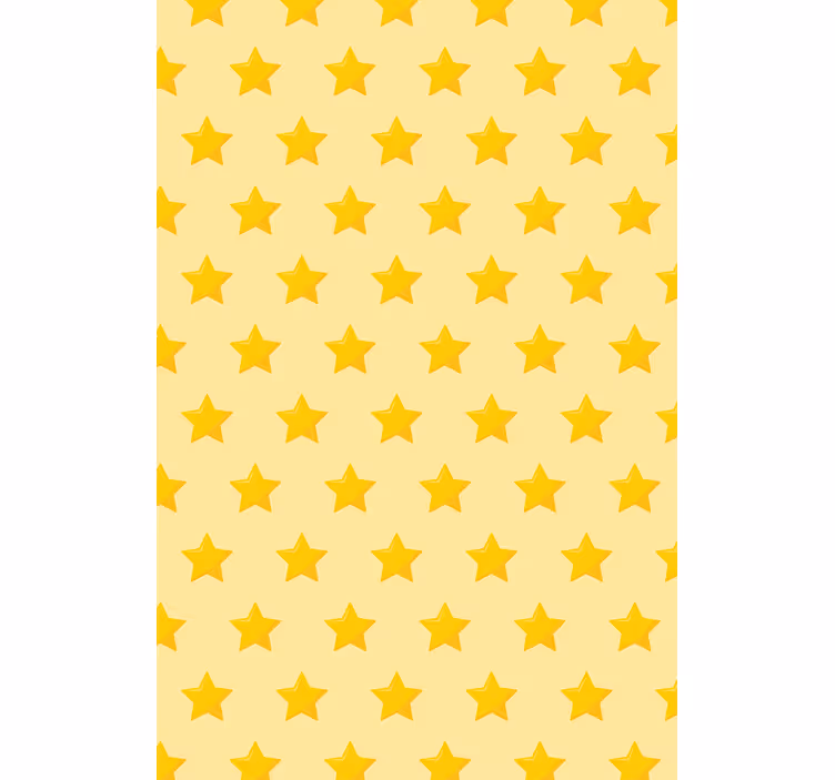 Sarı yıldız deseni orijinal stor perde - TenStickers