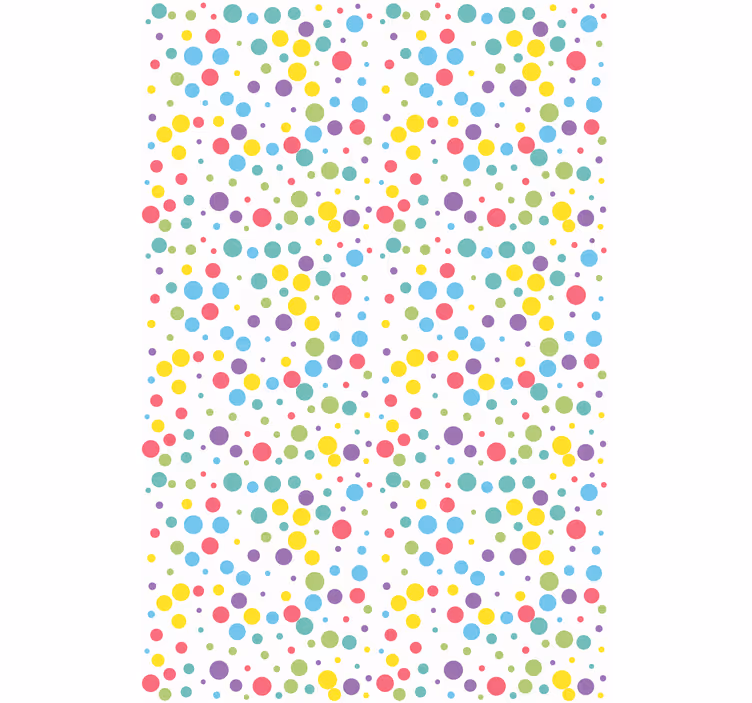 Renkli puantiyeli desen modern Stor perde - TenStickers