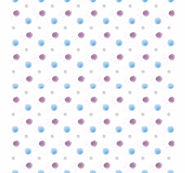 Renkli desenli noktalar çocuk odası stor perde - TenStickers