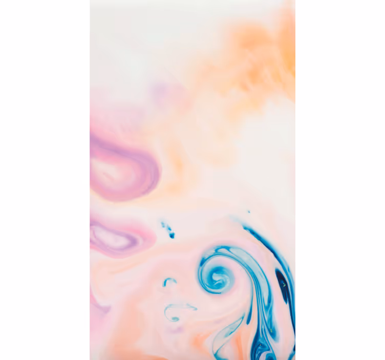 Pastel renkler mermer efekti Stor perde boyama - TenStickers