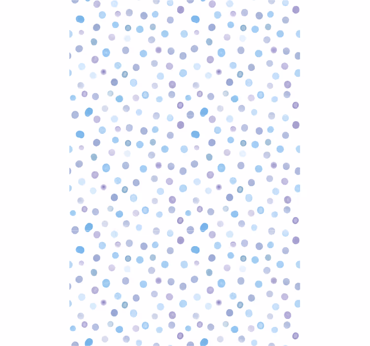 Mavi tonlar nokta deseni doku ve desen stor perde - TenStickers