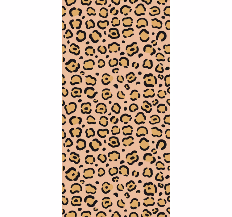 Leopar derisi motifi hayvanlar stor perde - TenStickers