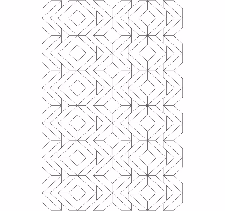 Geometrik şekil blokları modern stor perde - TenStickers